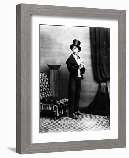 A Japanese Gentleman in Western Garb, 1875-Baron Raimund von Stillfried-Framed Photographic Print