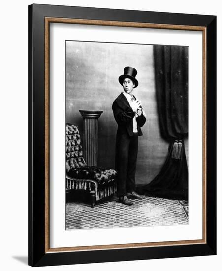 A Japanese Gentleman in Western Garb, 1875-Baron Raimund von Stillfried-Framed Photographic Print