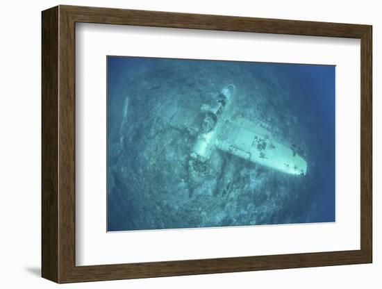 A Japanese Jake Seaplane on the Seafloor of Palau's Lagoon-Stocktrek Images-Framed Photographic Print