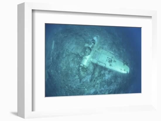 A Japanese Jake Seaplane on the Seafloor of Palau's Lagoon-Stocktrek Images-Framed Photographic Print