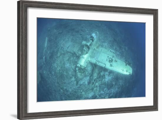 A Japanese Jake Seaplane on the Seafloor of Palau's Lagoon-Stocktrek Images-Framed Photographic Print