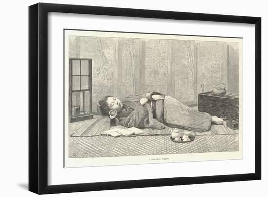 A Japanese Pillow-Thomas Harrington Wilson-Framed Giclee Print