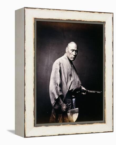 A Japanese Samurai, C.1864-1866-Felice Beato-Framed Premier Image Canvas