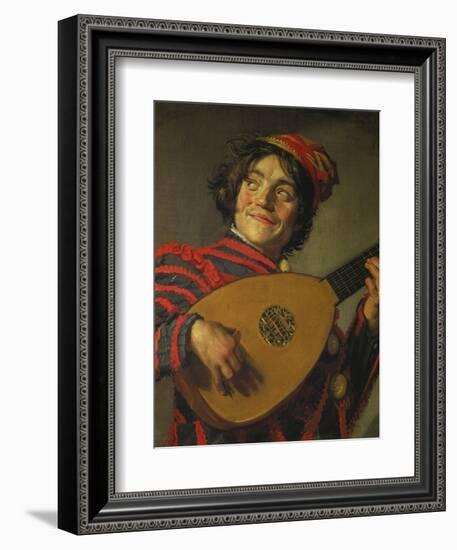 A Jester Playing the Lute, 1625-Frans Hals-Framed Giclee Print