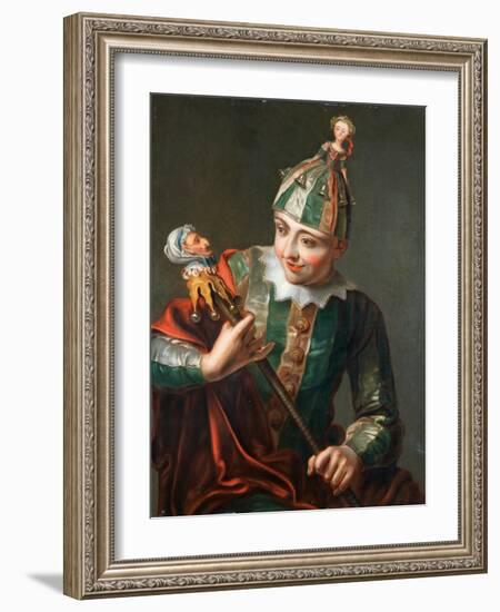 A Jester-Philippe Mercier-Framed Giclee Print