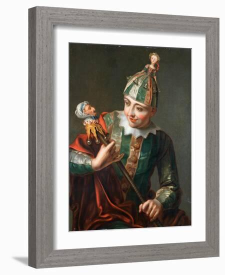 A Jester-Philippe Mercier-Framed Giclee Print