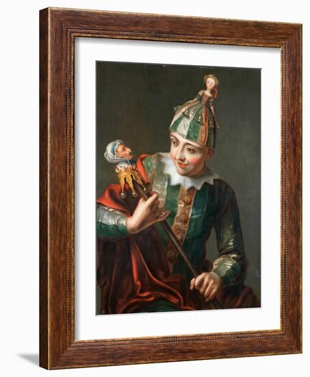 A Jester-Philippe Mercier-Framed Giclee Print