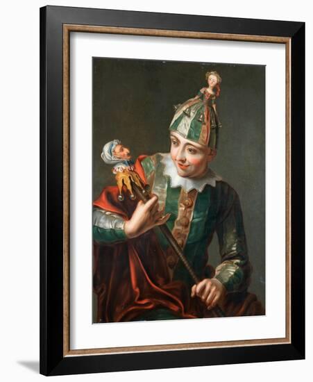 A Jester-Philippe Mercier-Framed Giclee Print