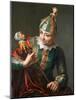 A Jester-Philippe Mercier-Mounted Giclee Print
