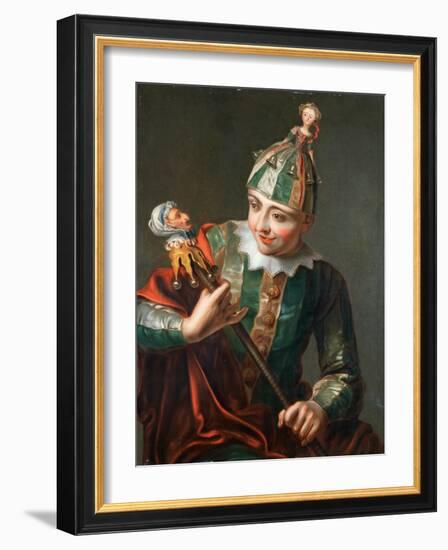 A Jester-Philippe Mercier-Framed Giclee Print