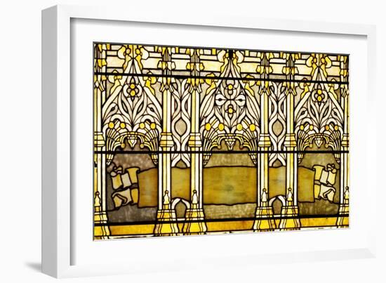 A "Jeweled" Leaded Glass Window, 1898-Tiffany Studios-Framed Giclee Print