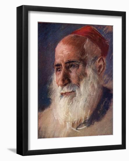 A Jewish beggar in the Holy Land c1910-Harold Copping-Framed Giclee Print