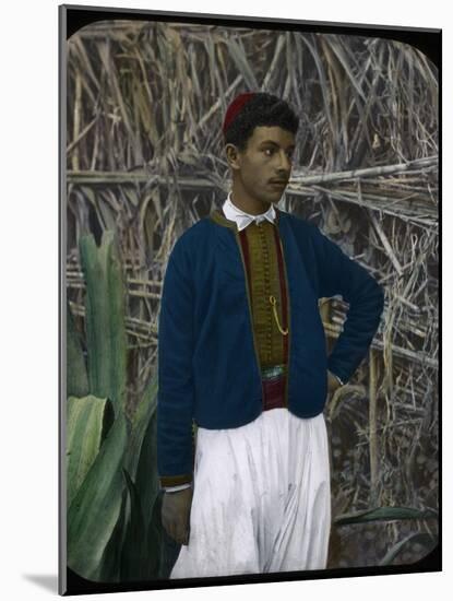 A Jewish Boy, Tangier, Morocco-null-Mounted Giclee Print