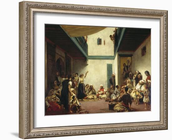 A Jewish Wedding in Morocco, C. 1841-Eugene Delacroix-Framed Giclee Print