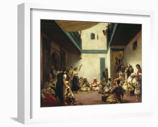 A Jewish Wedding in Morocco, C. 1841-Eugene Delacroix-Framed Giclee Print