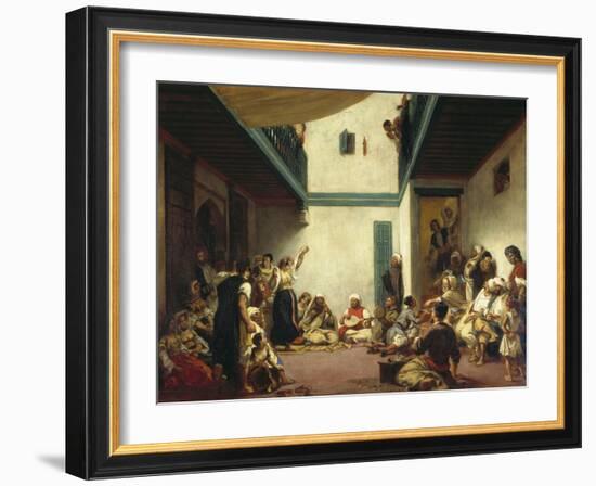 A Jewish Wedding in Morocco, C. 1841-Eugene Delacroix-Framed Giclee Print