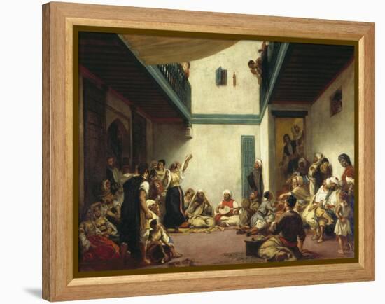 A Jewish Wedding in Morocco, C. 1841-Eugene Delacroix-Framed Premier Image Canvas