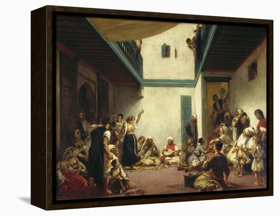 A Jewish Wedding in Morocco, C. 1841-Eugene Delacroix-Framed Premier Image Canvas