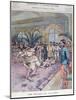 A Jiu-Jitsu Session in France, Illustration from 'Le Petit Parisien', 1905 (Colour Litho)-French-Mounted Giclee Print