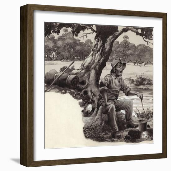 A Jolly Swagman-Pat Nicolle-Framed Giclee Print