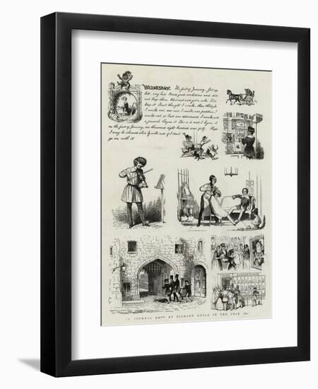 A Journal Kept by Richard Doyle in the Year 1840-null-Framed Giclee Print