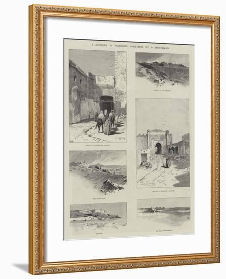 A Journey in Morocco-Charles Auguste Loye-Framed Giclee Print