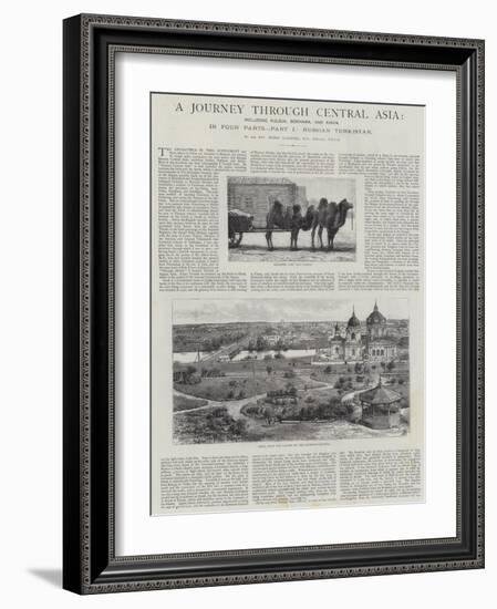 A Journey Through Central Asia, Russian Turkistan-null-Framed Giclee Print