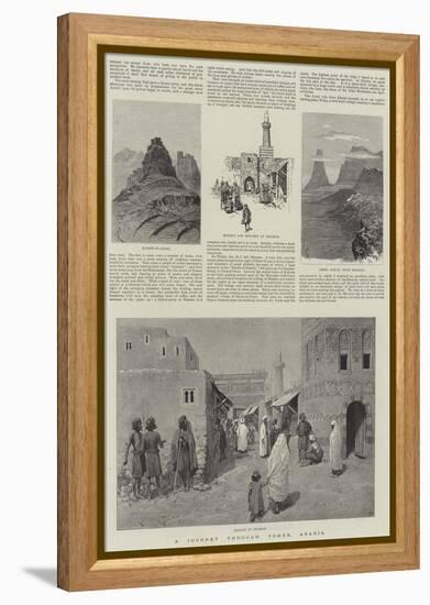 A Journey Through Yemen, Arabia-Amedee Forestier-Framed Premier Image Canvas