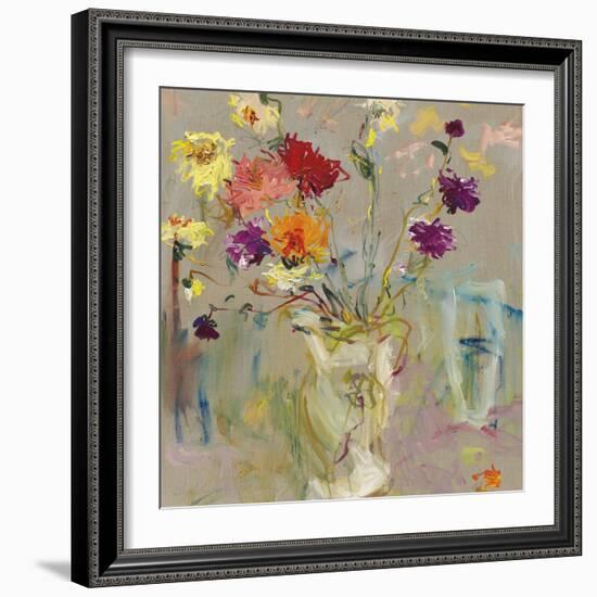 A Jug of Dahlias-Lilia Orlova Holmes-Framed Giclee Print