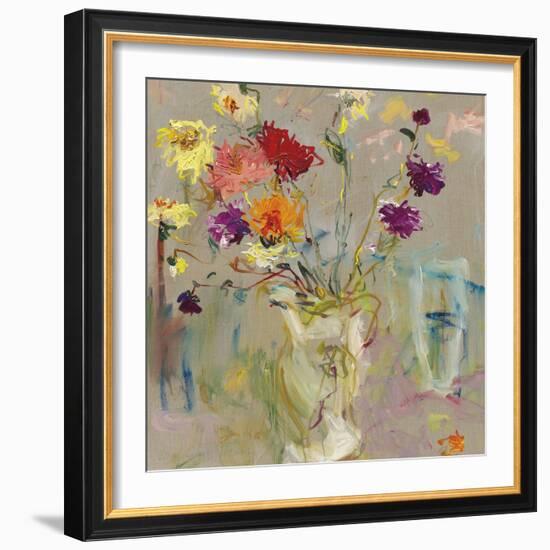 A Jug of Dahlias-Lilia Orlova Holmes-Framed Giclee Print