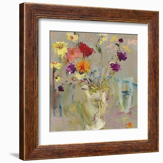 A Jug of Dahlias-Lilia Orlova Holmes-Framed Giclee Print