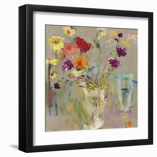 A Jug of Dahlias-Lilia Orlova Holmes-Framed Giclee Print