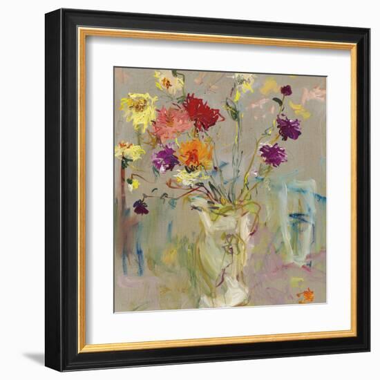 A Jug of Dahlias-Lilia Orlova Holmes-Framed Giclee Print