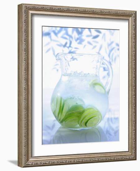 A Jug of Water with Limes-Axel Weiss-Framed Photographic Print