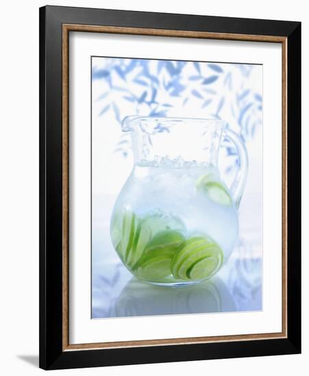A Jug of Water with Limes-Axel Weiss-Framed Photographic Print
