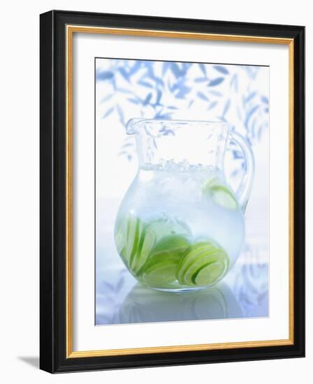 A Jug of Water with Limes-Axel Weiss-Framed Photographic Print