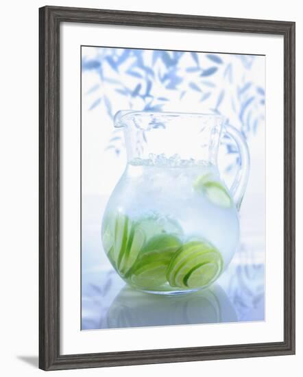 A Jug of Water with Limes-Axel Weiss-Framed Photographic Print