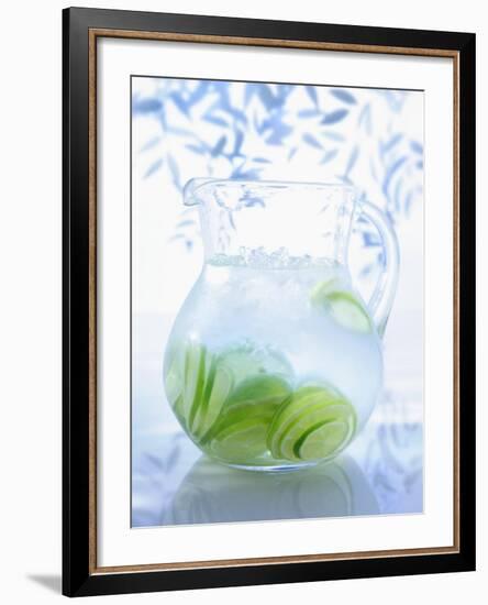 A Jug of Water with Limes-Axel Weiss-Framed Photographic Print