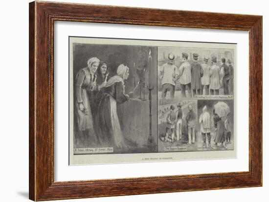 A July Holiday in Normandy-null-Framed Giclee Print