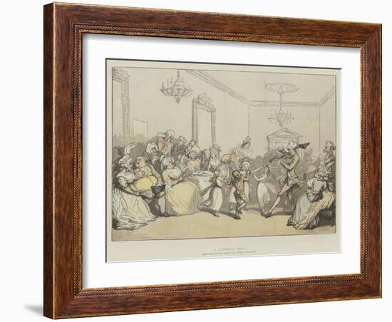 A Juvenile Ball-Thomas Rowlandson-Framed Giclee Print