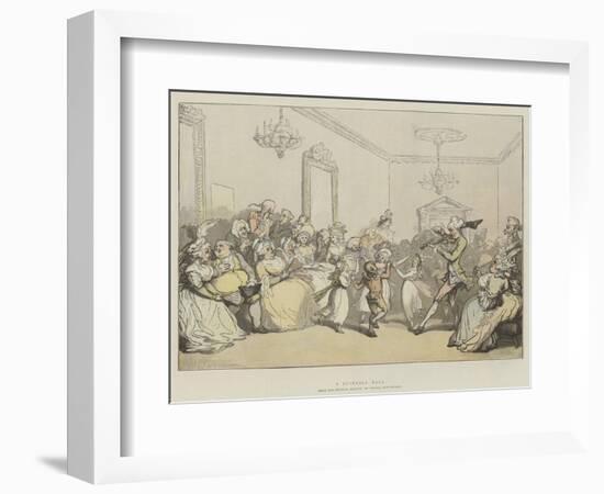 A Juvenile Ball-Thomas Rowlandson-Framed Giclee Print