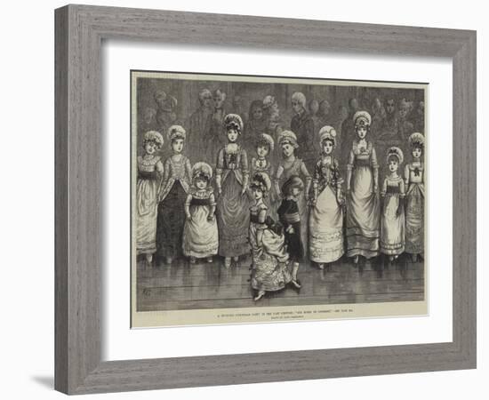 A Juvenile Christmas Party in the Last Century, Sir Roger De Coverley-Kate Greenaway-Framed Giclee Print