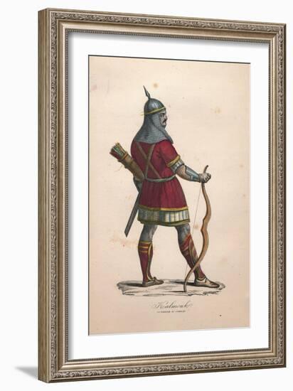 A Kalmouk Warrior in Combat, 1900s-null-Framed Giclee Print