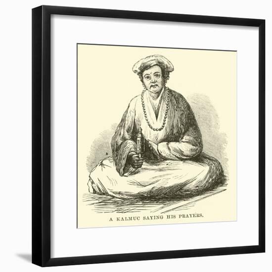 A Kalmuc Saying His Prayers-null-Framed Giclee Print