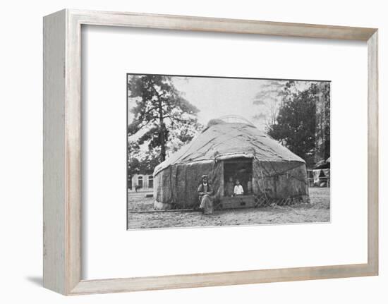 A Kalmyk dwelling and its inhabitants, 1912-Unknown-Framed Photographic Print