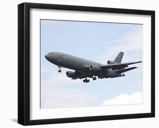 A KC-10 Extender Tanker Aircraft Prepares For Landing-Stocktrek Images-Framed Photographic Print