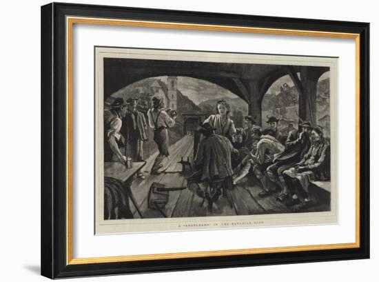 A Kegelbahn in the Bavarian Alps-null-Framed Giclee Print