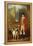 A Kennel Huntsman and Hounds Outside a Dray-Yard-George Sebright-Framed Premier Image Canvas