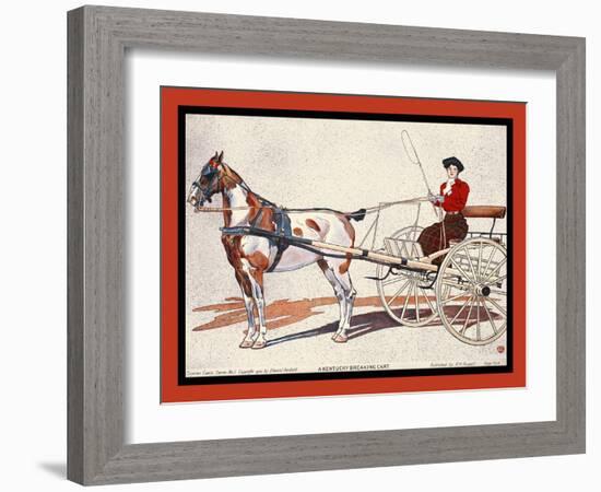 A Kentucky Breaking Cart-Edward Penfield-Framed Art Print