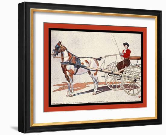 A Kentucky Breaking Cart-Edward Penfield-Framed Art Print